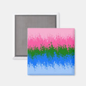 Zwergfahne, Abstrakte, omniromantische Flagge Magnet (Vorderseite/Rückseite)