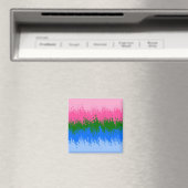 Zwergfahne, Abstrakte, omniromantische Flagge Magnet (In Situ (Geschirrspüler))