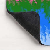 Zwergfahne, Abstrakte, omniromantische Flagge Mousepad (Ecke)