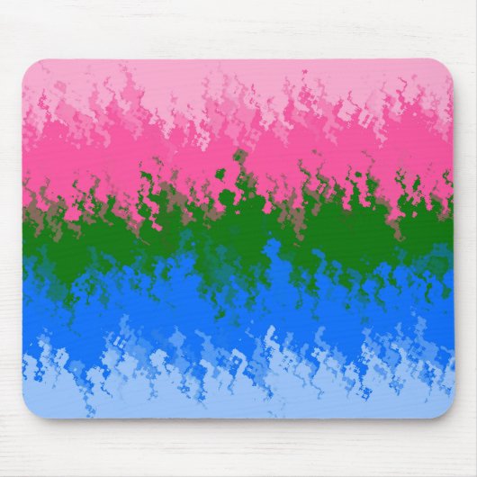 Zwergfahne, Abstrakte, omniromantische Flagge Mousepad (Vorne)
