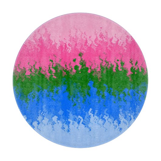 Zwergfahne, Abstrakte, omniromantische Flagge Schneidebrett (Vorderseite)