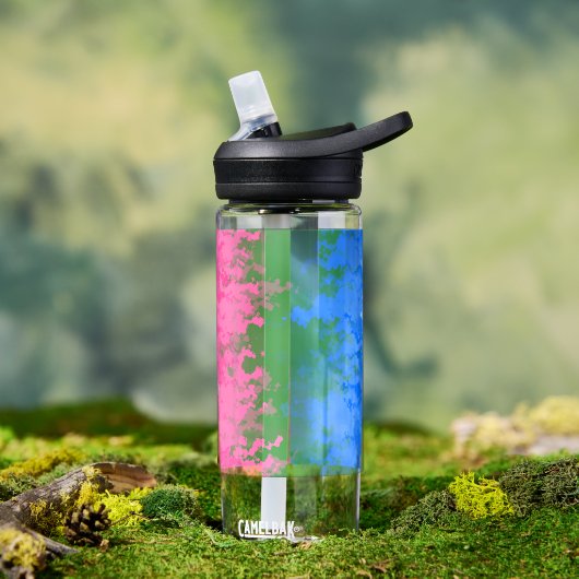 Zwergfahne, Abstrakte, omniromantische Flagge Trinkflasche (Außenbereich)