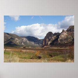 Zwergfelsen im Unaweep Canyon Poster