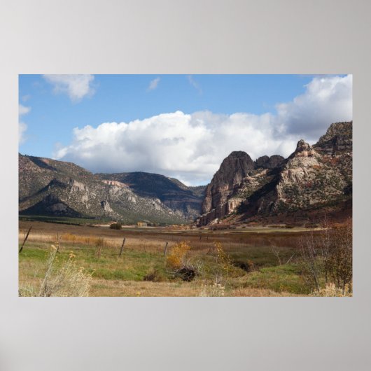 Zwergfelsen im Unaweep Canyon Poster (Vorne)