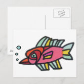 Zwergfisch Postkarte (Vorne/Hinten)