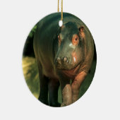 Zwergflusspferd (Choeropsis liberiensis) Keramikornament (Rechts)