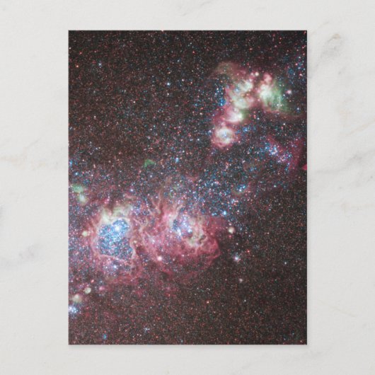 Zwerggalaxie NGC 4214 Postkarte (Vorderseite)