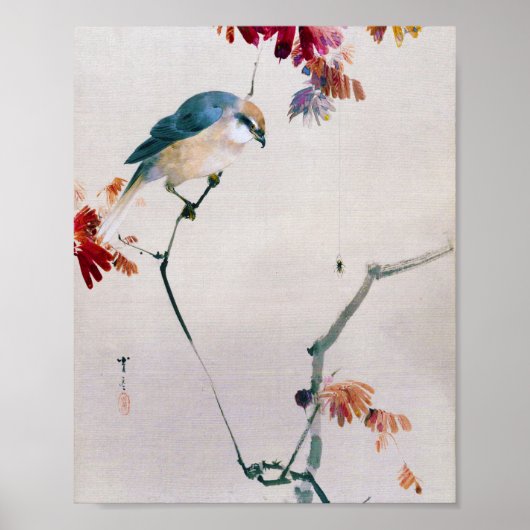 Zwerggarnele und Spider, Watanabe Seitei Poster (Vorne)