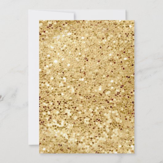 Zwerggarni Elfenbeinflorische Marine Gold Quincean Einladung (Rückseite)