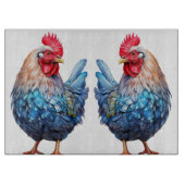 Zwerghühner Schneidebrett (Vorderseite)