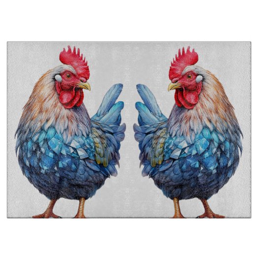 Zwerghühner Schneidebrett (Vorderseite)