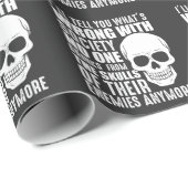 Zwergische Sarkastische Falsche Gesellschaft Schäd Geschenkpapier (Rolleneckpunkt)