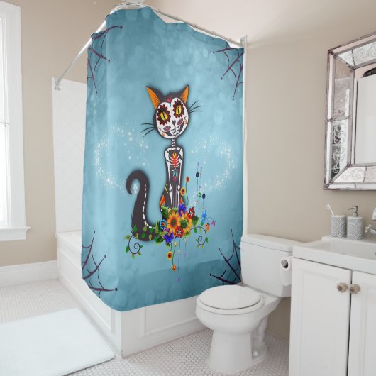Zwergkatze Duschvorhang (Beispiel)
