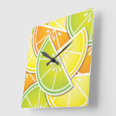 Zwergkeile Quadratische Wanduhr (Winkel)