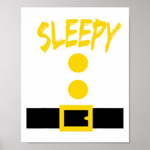 Zwergkostüm - Fun Halloween-Geschenk Idee - Schlaf Poster