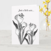 Zwerglilie und Schmetterlinge Karte (Gelbe Blume)