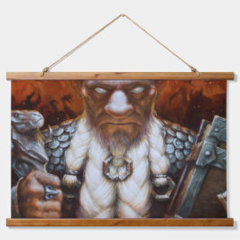 Zwergmagie Wandteppich Mit Holzrahmen