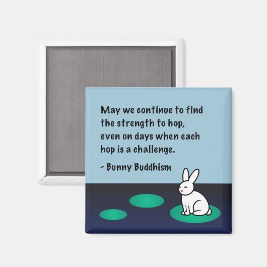 Zwergmagnet "Stärke to Hop"-Buddhismus Magnet (Vorderseite/Rückseite)