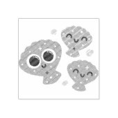 Zwergmuscheln Gummistempel (Prägung)