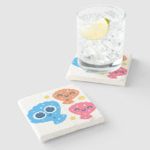 Zwergmuscheln Steinuntersetzer (Seitenansicht)