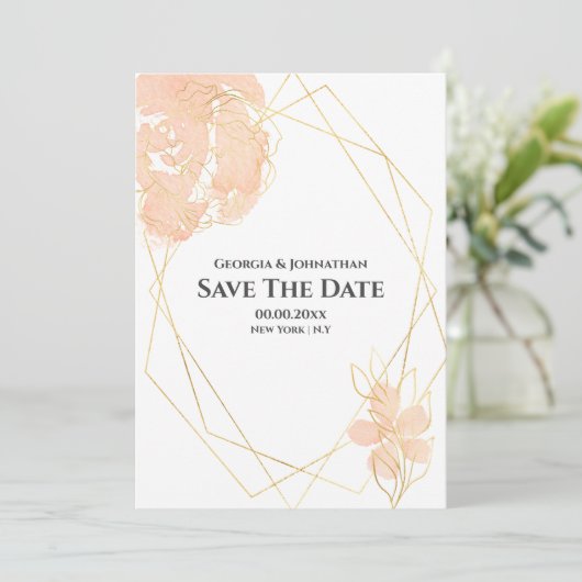 Zwergorange Save The Date (Stehend Vorderseite)