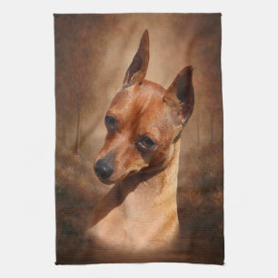 Zwergpinscher-Geschirrtuch Handtuch
