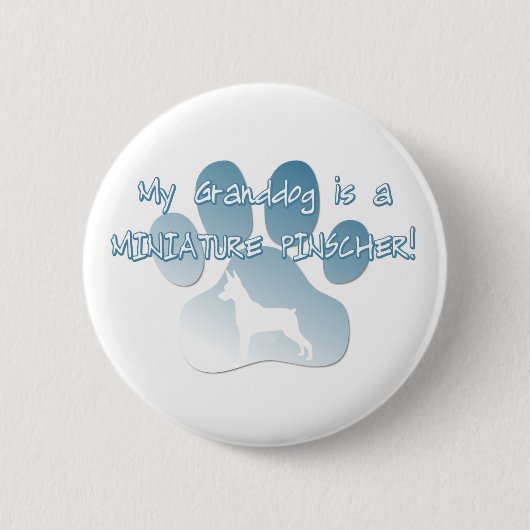 Zwergpinscher Granddog Button (Vorderseite)