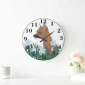 Zwergpinscher Große Wanduhr (Zuhause)