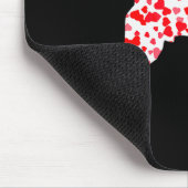 Zwergpinscher Herz Hund Valentinstag Mousepad (Ecke)