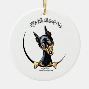 Zwergpinscher IAAM Keramik Ornament