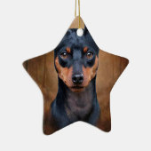 Zwergpinscher Keramikornament (Rechts)