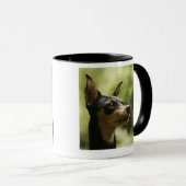 Zwergpinscher (Minute-Button) 2 Tasse (VorderseiteRechts)