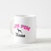 Zwergpinscher-Mutter Kaffeetasse (Vorderseite Links)