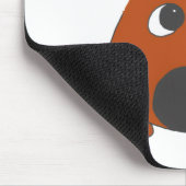 Zwergpinscher Rost Spähender Cartoon Mousepad (Ecke)