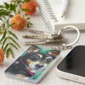 Zwergpinscher Schlüsselanhänger (Vorderseite rechts)