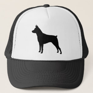 Zwergpinscher-Silhouette Truckerkappe