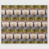 Zwergpinscher sitzend geschenkpapier (Flach)