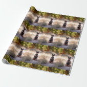 Zwergpinscher sitzend geschenkpapier (Ungerollt)