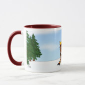 Zwergpinscher-Winter-Szene Tasse (Links)