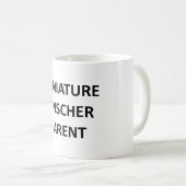 Zwergpinscherelternteil kein pic kaffeetasse (VorderseiteRechts)