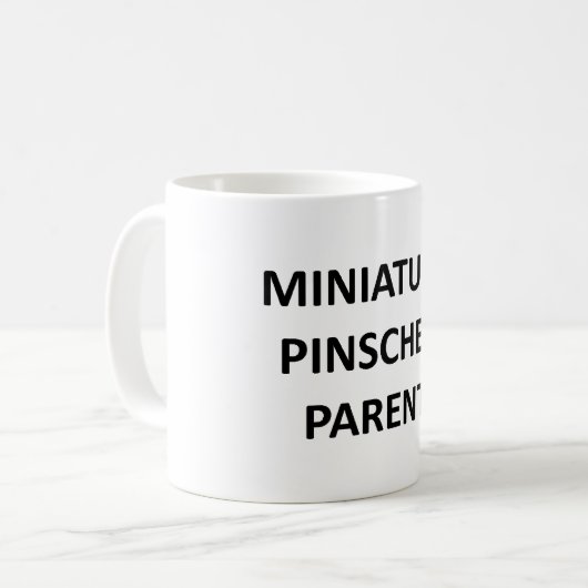 Zwergpinscherelternteil kein pic kaffeetasse (Vorderseite Links)