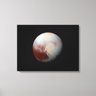Zwergplanet Pluto von New Horizons ummantelt Canva Leinwanddruck