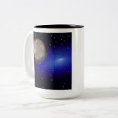 "Zwergplaneten sind auch Planeten" Zweifarbige Tasse (Vorderseite Links)