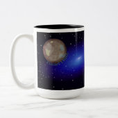 "Zwergplaneten sind auch Planeten" Zweifarbige Tasse (Links)