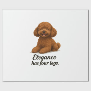 Zwergpudel � Eleganz hat vier Beine Geschenkpapier
