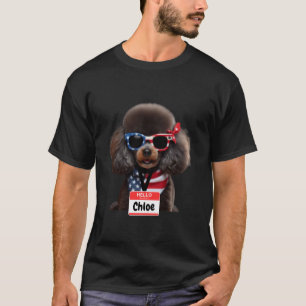Zwergpudel-Hund Chloe Männer Frauen Kinder Jungen T-Shirt