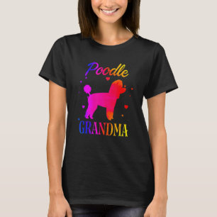 Zwergpudel Oma Vintage Bunt Süße Hundemama T-Shirt