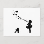 Zwergpudel Postkarte (Vorderseite)