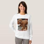 Zwergpudel-Tatze oben T-Shirt (Vorne ganz)