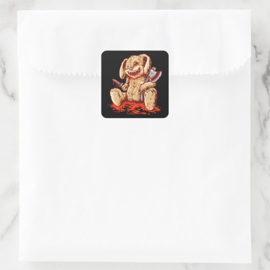 Zwergpuppe Quadratischer Aufkleber (Tasche)